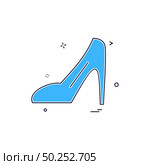 Ladies sandal icon design vector . Стоковая иллюстрация, агентство Ingram Publishing / Фотобанк Лори