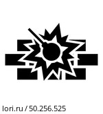 Working demolish machine on building construction Destroying brick wall with metal ball Wrecking house home concepting icon black color vector illustration flat style simple image. Working demolish machine on building construction Destroying brick wall with metal ball Wrecking house home concepting icon black color vector illustration flat style image. Стоковая иллюстрация, агентство Ingram Publishing / Фотобанк Лори