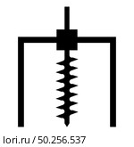 Drilling rig Bore for ground mine industry geological Boring concept Auger icon black color vector illustration flat style simple image. Drilling rig Bore for ground mine industry geological Boring concept Auger icon black color vector illustration flat style image. Стоковая иллюстрация, агентство Ingram Publishing / Фотобанк Лори