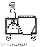 Plaster station Wall decoration machine Solution mixing icon outline black color vector illustration flat style simple image. Plaster station Wall decoration machine Solution mixing icon outline black color vector illustration flat style image. Стоковая иллюстрация, агентство Ingram Publishing / Фотобанк Лори