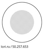Round filter material icon in circle round outline black color vector illustration flat style simple image. Round filter material icon in circle round outline black color vector illustration flat style image. Стоковая иллюстрация, агентство Ingram Publishing / Фотобанк Лори