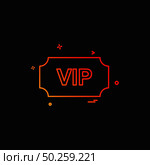 VIP ticket icon design vector. Стоковая иллюстрация, агентство Ingram Publishing / Фотобанк Лори