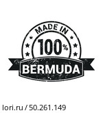Bermuda stamp design vector. Стоковая иллюстрация, агентство Ingram Publishing / Фотобанк Лори