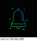 bell alarm ring icon vector design . Стоковая иллюстрация, агентство Ingram Publishing / Фотобанк Лори