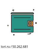 Wallet icon design vector. Стоковая иллюстрация, агентство Ingram Publishing / Фотобанк Лори