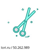 Scissor icon design vector. Стоковая иллюстрация, агентство Ingram Publishing / Фотобанк Лори