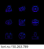 crypto , currency , money , coin , chip , key , dwonload ,cloud , globe, world , celender , icon, vector, design,  flat,  collection, style, creative,  icons. Стоковая иллюстрация, агентство Ingram Publishing / Фотобанк Лори