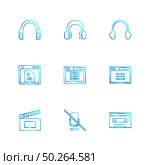 multimedia , user interface , camera , technology , play , pause , camcoder , video , click , capture , image , photography , photograph , icon, vector, design,  flat,  collection, style, creative,  icons. Стоковая иллюстрация, агентство Ingram Publishing / Фотобанк Лори