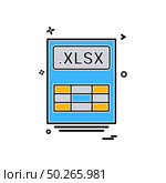 file files xlsx icon vector design. Стоковая иллюстрация, агентство Ingram Publishing / Фотобанк Лори