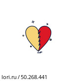 heart brocken icon vector design. Стоковая иллюстрация, агентство Ingram Publishing / Фотобанк Лори