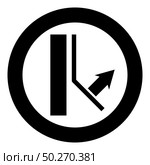 Bottom layer remains on wall Designation on wallpaper symbol icon in circle round black color vector illustration flat style simple image. Bottom layer remains on wall Designation on wallpaper symbol icon in circle round black color vector illustration flat style image. Стоковая иллюстрация, агентство Ingram Publishing / Фотобанк Лори