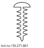 Round head screw Self-tapping Hardware Construction element icon outline black color vector illustration flat style simple image. Round head screw Self-tapping Hardware Construction element icon outline black color vector illustration flat style image. Стоковая иллюстрация, агентство Ingram Publishing / Фотобанк Лори