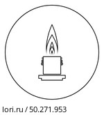 Large hot romantic candle Big size wax Concept romantic and holiday icon in circle round outline black color vector illustration flat style simple image. Large hot romantic candle Big size wax Concept romantic and holiday icon in circle round outline black color vector illustration flat style image. Стоковая иллюстрация, агентство Ingram Publishing / Фотобанк Лори