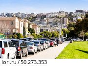Beautiful cityscape of San Francisco around Cow Hollow and Presidio Park in North California USA West Coast of Pacific Ocean, San Francisco United States Landmark Travel Destination cityscape concept. Стоковое фото, агентство Ingram Publishing / Фотобанк Лори