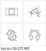 Pack of 4 Universal Line Icons for Web Applications expand; arrow; sign; security; direction Vector Illustration. Стоковая иллюстрация, агентство Ingram Publishing / Фотобанк Лори