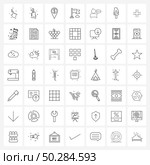49 Interface Line Icon Set of modern symbols on fluttering, flagpole, Olympics, flag, navigation Vector Illustration. Стоковая иллюстрация, агентство Ingram Publishing / Фотобанк Лори