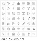 Universal Symbols of 49 Modern Line Icons of calendar, calendar, golf, test, doctor Vector Illustration. Стоковая иллюстрация, агентство Ingram Publishing / Фотобанк Лори