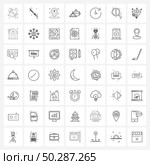 49 Interface Line Icon Set of modern symbols on delay, coffee, fight, cake, city Vector Illustration. Стоковая иллюстрация, агентство Ingram Publishing / Фотобанк Лори