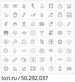 64 Interface Line Icon Set of modern symbols on internet, download, religion, straightening, hair Vector Illustration. Стоковая иллюстрация, агентство Ingram Publishing / Фотобанк Лори