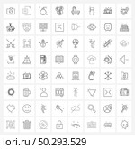 Set of 64 UI Icons and symbols for clean, bath, explosive, yen, dollar Vector Illustration. Стоковая иллюстрация, агентство Ingram Publishing / Фотобанк Лори