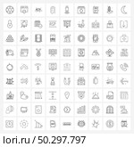 Set of 81 Simple Line Icons of usb, Bluetooth, group, adapter, paper clip Vector Illustration. Стоковая иллюстрация, агентство Ingram Publishing / Фотобанк Лори