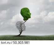 New You and old you as a rebirth and revival or recovery concept with 3D illustration elements. Стоковое фото, агентство Ingram Publishing / Фотобанк Лори