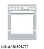 Kitchen Main Stove Unit Icon. Flat Color Design. Vector Illustration. Стоковая иллюстрация, агентство Ingram Publishing / Фотобанк Лори