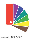 Color Samples Icon. Flat Color Design. Vector Illustration. Стоковая иллюстрация, агентство Ingram Publishing / Фотобанк Лори