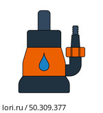 Submersible Water Pump Icon. Editable Outline With Color Fill Design. Vector Illustration. Стоковая иллюстрация, агентство Ingram Publishing / Фотобанк Лори