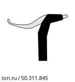 Bike HandleBar Brake Icon. Editable Outline With Color Fill Design. Vector Illustration. Стоковая иллюстрация, агентство Ingram Publishing / Фотобанк Лори