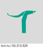 Bike HandleBar Brake Icon. Green on Gray Background. Vector Illustration. Стоковая иллюстрация, агентство Ingram Publishing / Фотобанк Лори