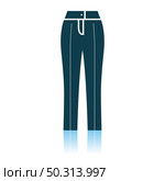 Business Woman Trousers Icon. Shadow Reflection Design. Vector Illustration. Стоковая иллюстрация, агентство Ingram Publishing / Фотобанк Лори