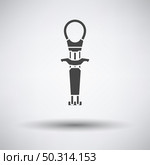 Alpinist Camalot Icon. Dark Gray on Gray Background With Round Shadow. Vector Illustration. Стоковая иллюстрация, агентство Ingram Publishing / Фотобанк Лори