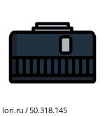 Icon Of Photo Camera 50 Mm Lens. Editable Bold Outline With Color Fill Design. Vector Illustration. Стоковая иллюстрация, агентство Ingram Publishing / Фотобанк Лори