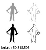 Man with sword machete remove sheath scabbard Cold weapons in hand military man Soldier Serviceman in various positions Hunter with knife Fight poses Strong defender Warrior concept Weaponry Standing silhouette grey black color vector illustration solid outline style simple image. Man with sword machete remove sheath scabbard Cold weapons in hand military man Soldier Serviceman in positions Hunter with knife Fight poses Strong defender Warrior concept Weaponry Stand silhouette grey black color vector illustration solid outline style image. Стоковая иллюстрация, агентство Ingram Publishing / Фотобанк Лори