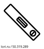Icon Of Construction Level. Editable Bold Outline Design. Vector Illustration. Стоковая иллюстрация, агентство Ingram Publishing / Фотобанк Лори