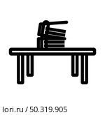 Office Low Table Icon. Bold outline design with editable stroke width. Vector Illustration. Стоковая иллюстрация, агентство Ingram Publishing / Фотобанк Лори