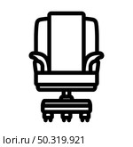 Boss Armchair Icon. Bold outline design with editable stroke width. Vector Illustration. Стоковая иллюстрация, агентство Ingram Publishing / Фотобанк Лори