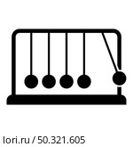 Cradle Newton Metal metronome Newton’s balance equipment Relax motion Balancing balls Pendulum icon black color vector illustration flat style simple image. Cradle Newton Metal metronome Newton’s balance equipment Relax motion Balancing balls Pendulum icon black color vector illustration flat style image. Стоковая иллюстрация, агентство Ingram Publishing / Фотобанк Лори