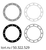 Rubber gasket with holes Grommet seal Leakage o-ring Reten set icon grey black color vector illustration flat style simple image. Rubber gasket with holes Grommet seal Leakage o-ring Reten set icon grey black color vector illustration flat style image. Стоковая иллюстрация, агентство Ingram Publishing / Фотобанк Лори