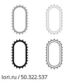 Strap for engine washing machine Cambelt Shootless belt set icon grey black color vector illustration flat style simple image. Strap for engine washing machine Cambelt Shootless belt set icon grey black color vector illustration flat style image. Стоковая иллюстрация, агентство Ingram Publishing / Фотобанк Лори