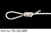 twisted cotton rope hangman knot. Стоковое фото, агентство Ingram Publishing / Фотобанк Лори