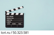 clapperboard copyspace. Стоковое фото, агентство Ingram Publishing / Фотобанк Лори