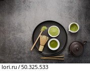 top view matcha tea essentials. Resolution and high quality beautiful photo. top view matcha tea essentials. High quality and resolution beautiful photo concept. Стоковое фото, агентство Ingram Publishing / Фотобанк Лори