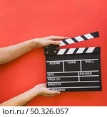 directing concept with clapperboard. Resolution and high quality beautiful photo. directing concept with clapperboard. High quality beautiful photo concept. Стоковое фото, агентство Ingram Publishing / Фотобанк Лори