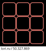 Neon panel enter red color vector illustration flat style light image. Neon panel enter red color vector illustration flat style image. Стоковая иллюстрация, агентство Ingram Publishing / Фотобанк Лори