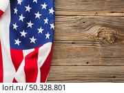 top view american flag wood with . High resolution photo. top view american flag wood with . High quality photo. Стоковое фото, агентство Ingram Publishing / Фотобанк Лори