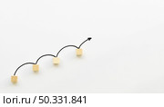arrow bouncing off small blocks. High resolution photo. arrow bouncing off small blocks. High quality photo. Стоковое фото, агентство Ingram Publishing / Фотобанк Лори