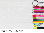 loupe pens pencils. High resolution photo. loupe pens pencils. High quality photo. Стоковое фото, агентство Ingram Publishing / Фотобанк Лори