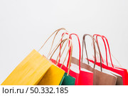 many shopping packets with handles. High resolution photo. many shopping packets with handles. High quality photo. Стоковое фото, агентство Ingram Publishing / Фотобанк Лори